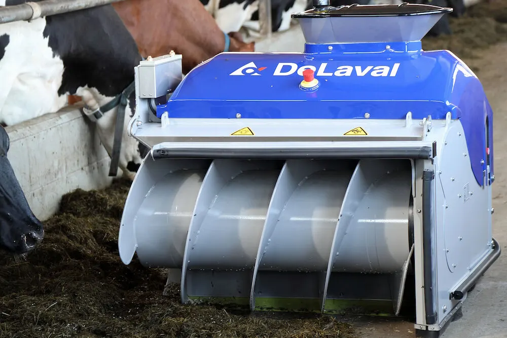DeLaval OptiDuo at a feed table