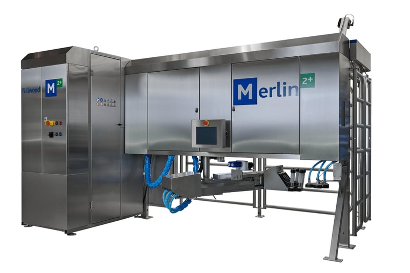 Fullwood Merlin 2+ stainless steel milking robot